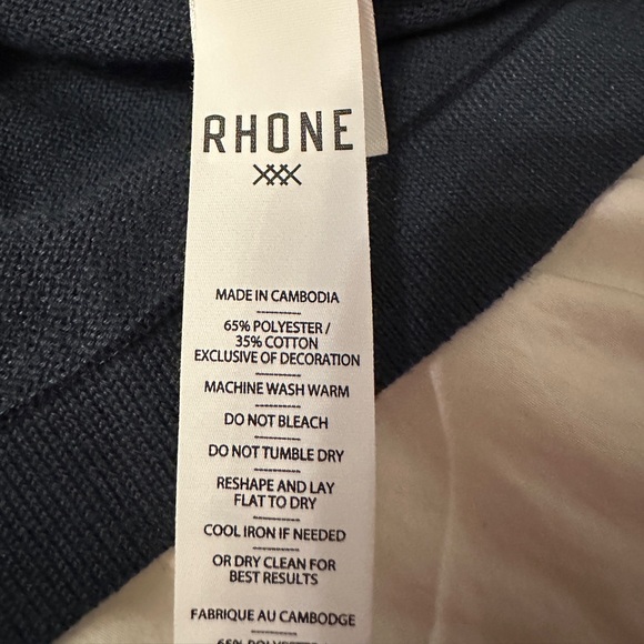 RHONE Blue Compass Knit Tee - NWT - Size XL Performance Apparel - Picture 6 of 10